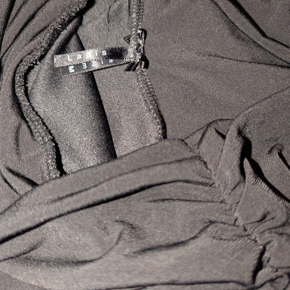 Elegant Black High Low Skirt